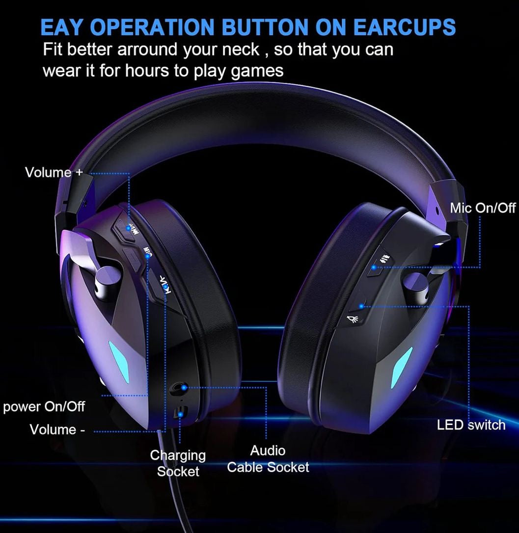 BL100 Pro Wireless Gaming Headphones - PS5, PS4 & PC