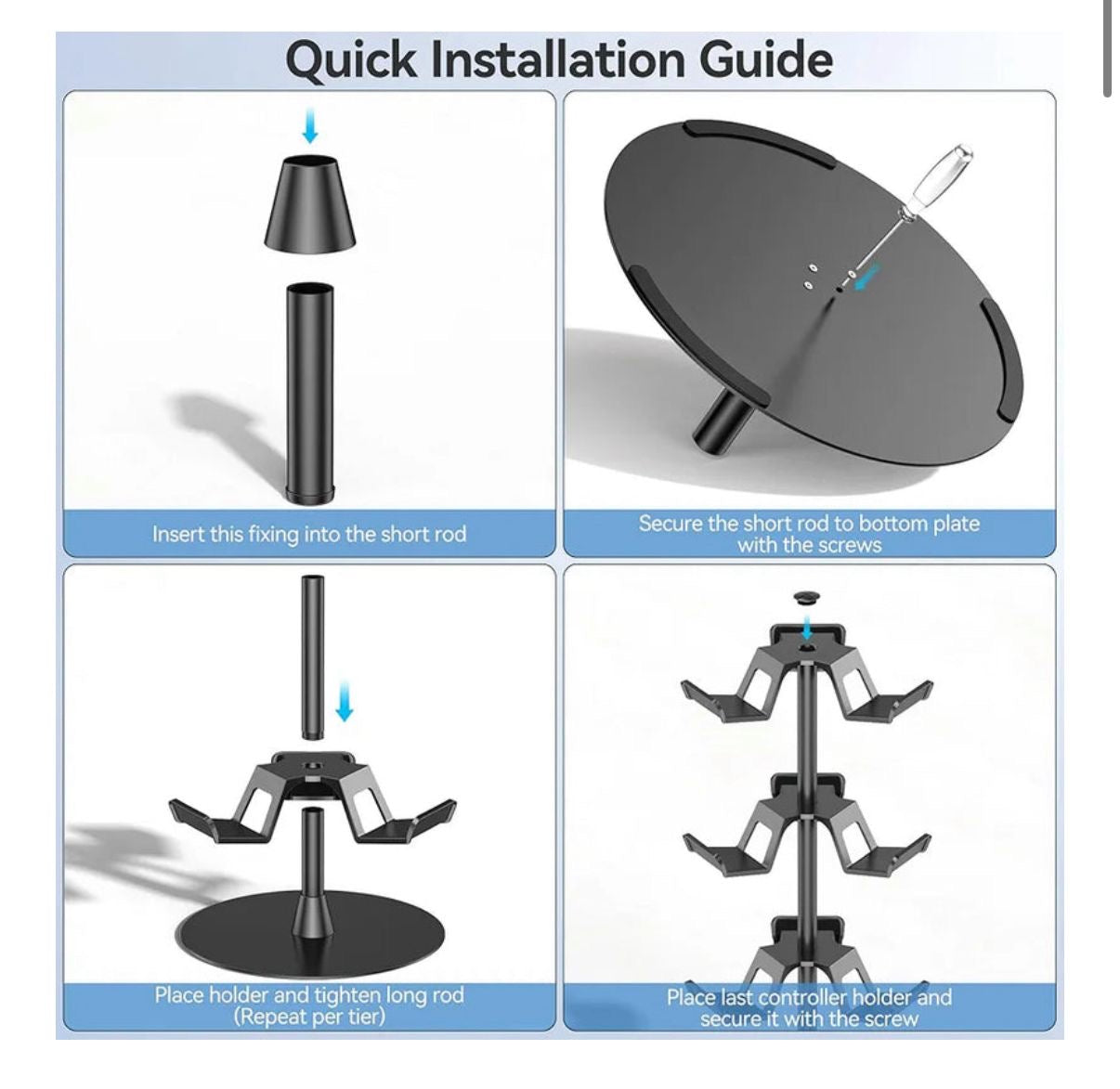 Oivio Universal Desk Stand - Controllers, Headsets, & Accessories