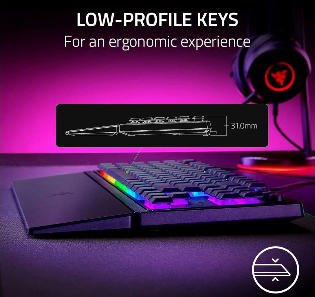 Razer Ornata V3 TKL Gaming Keyboard: Low-Profile Keys - Mecha-Membrane Switches