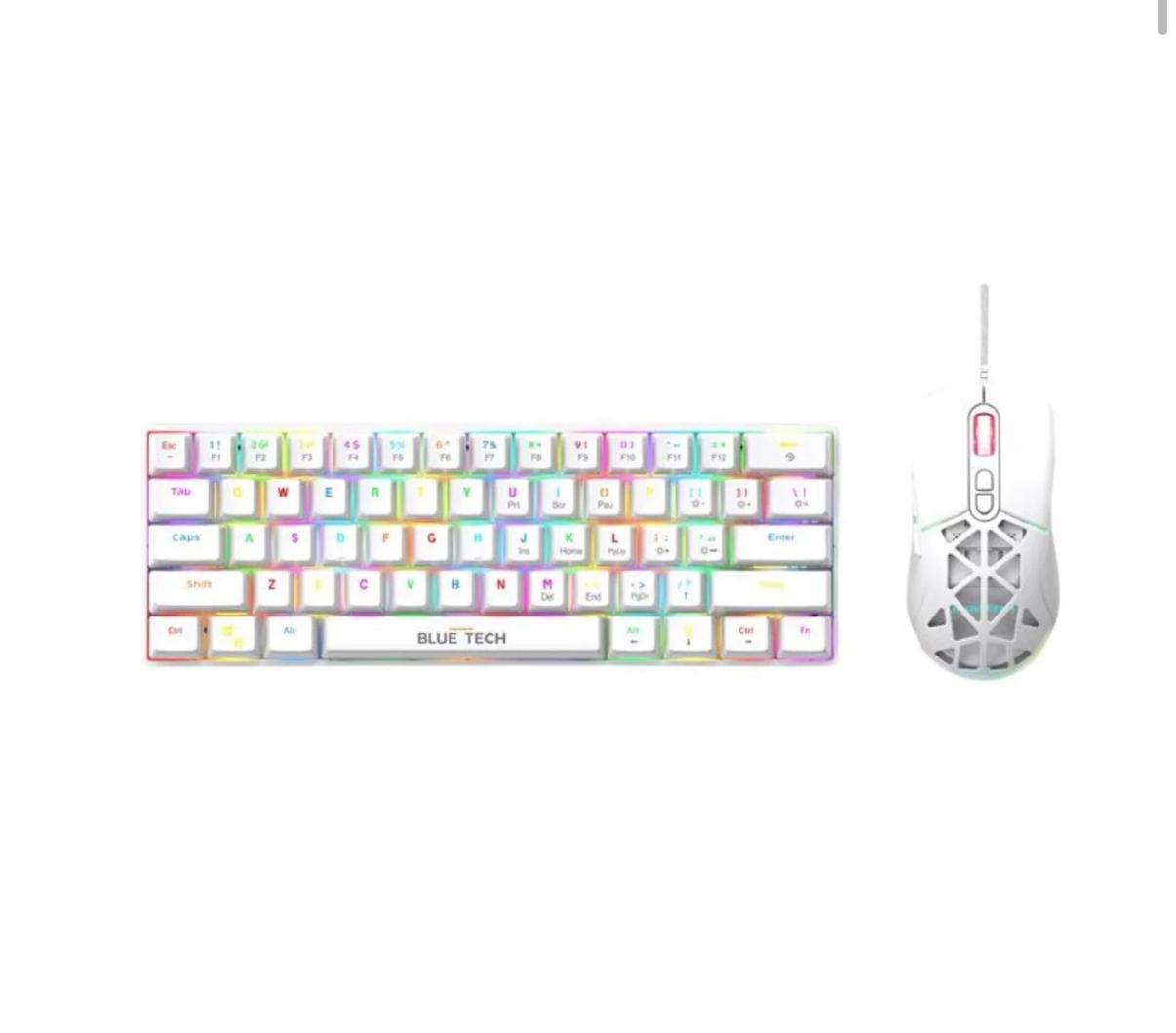 Royal Kludge RK61 Plus Triple
Mode RGB 61-Keys Hot-
Swappable Mechanical Keyboard
Klein Blue Color