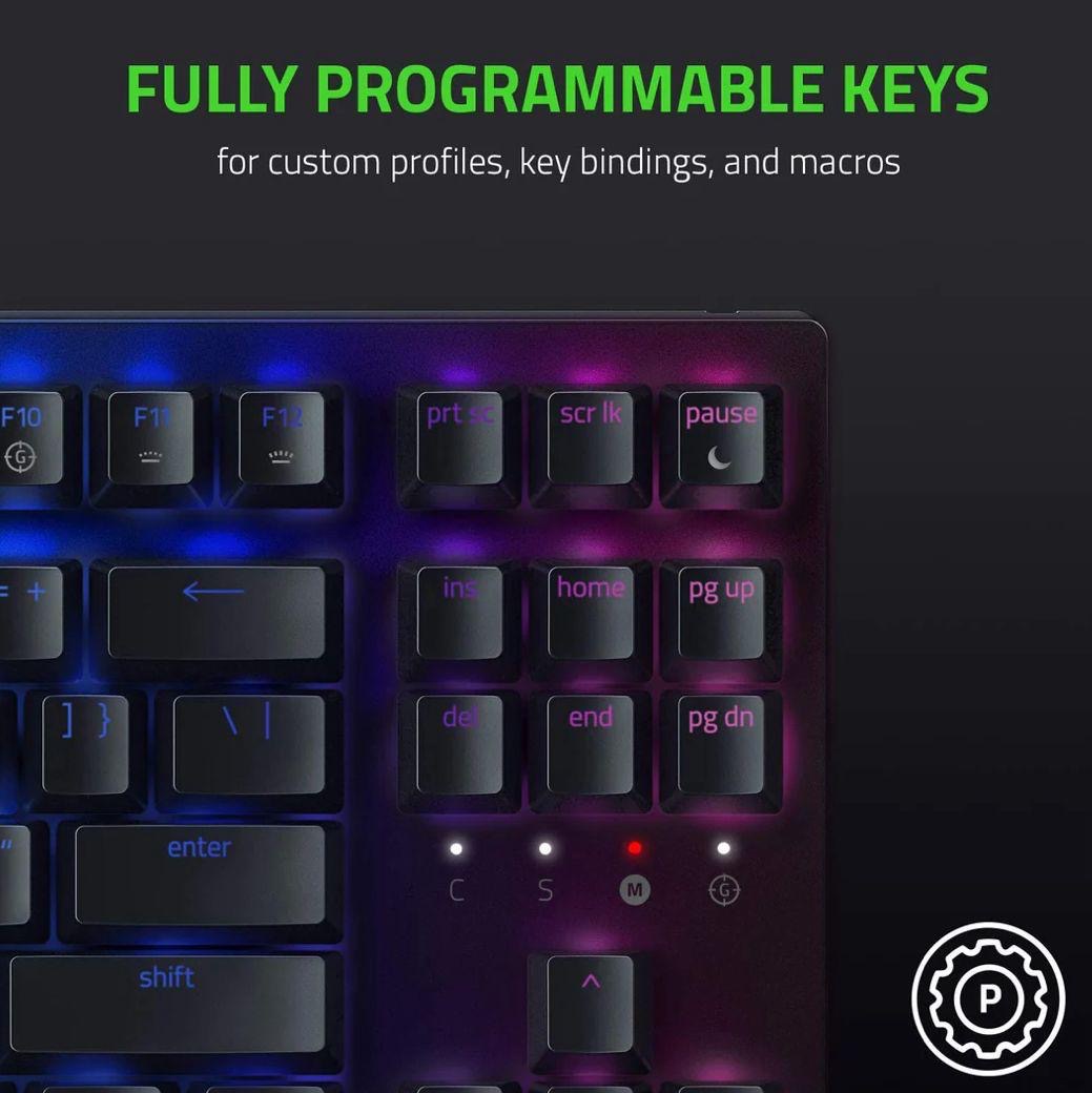 Razer BlackWidow V3
Tenkeyless Yellow Switch
Mechanical Gaming Keyboard