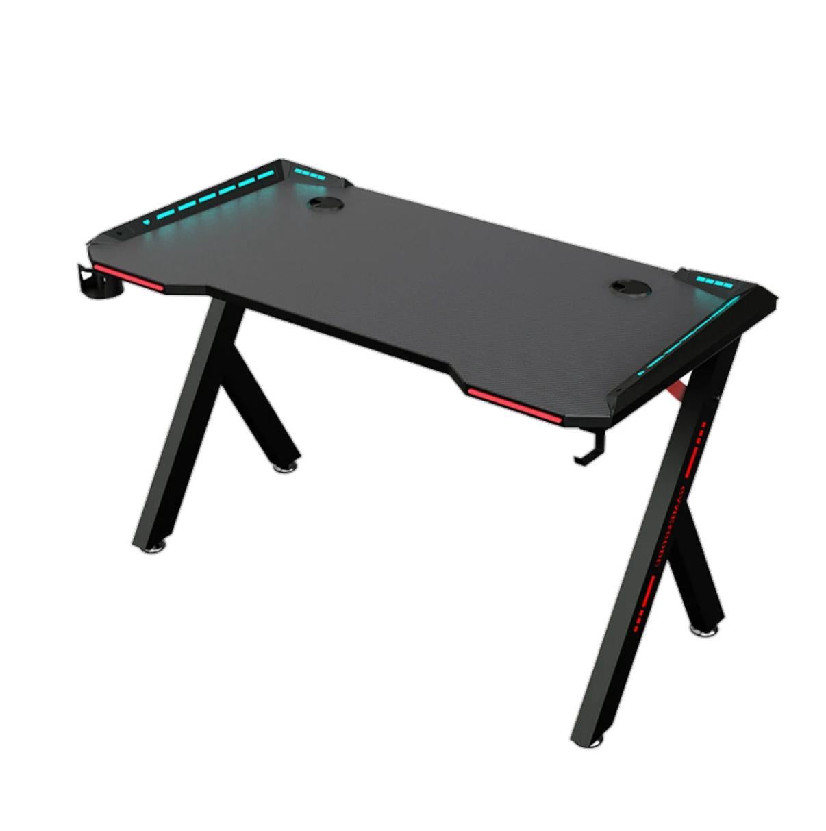 R5 RGB Gaming Desk with Led Lights, Headset Holder & Cup
Holder - 120cm